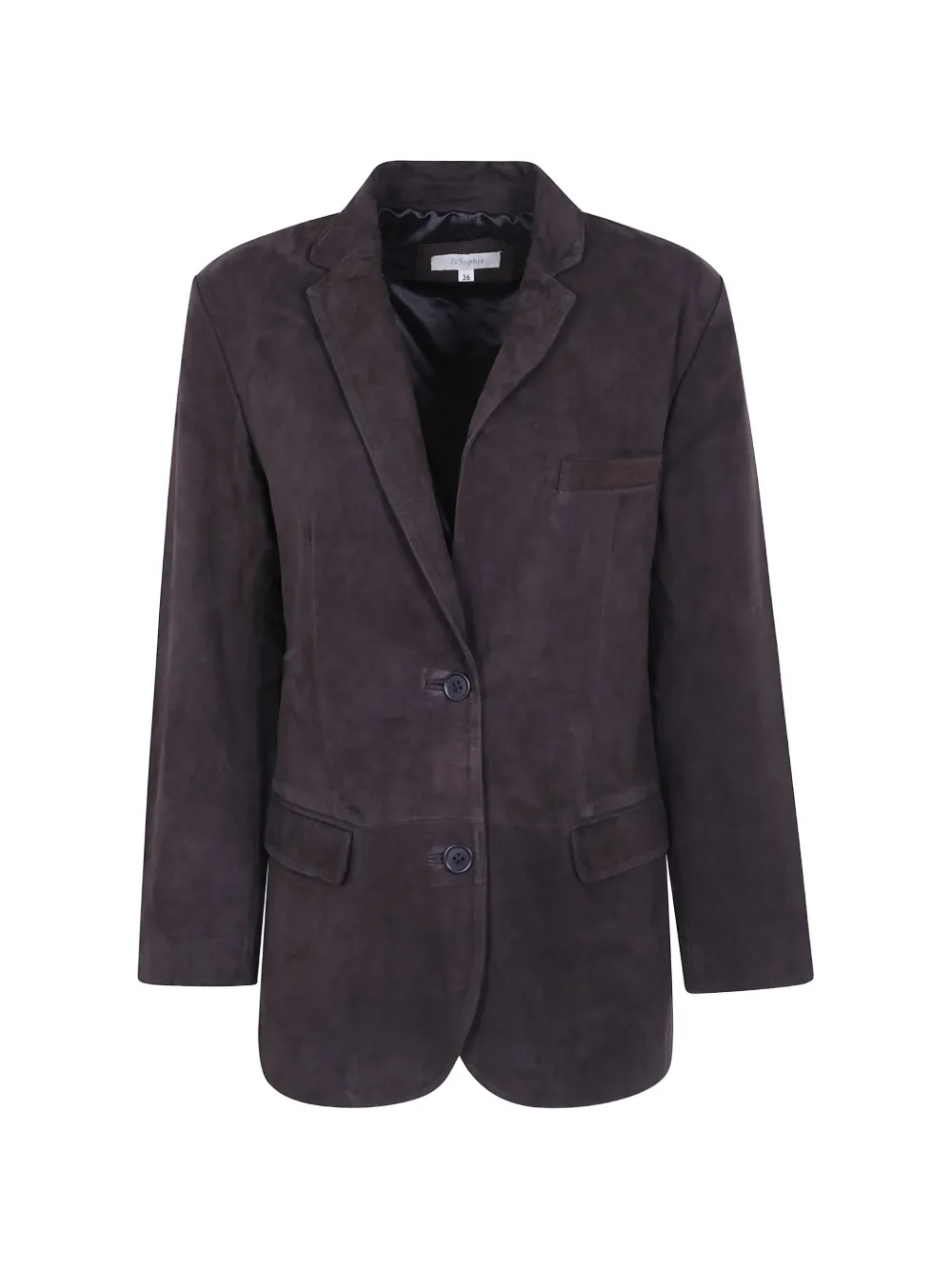 JcSophie suede-finish leather jacket - Marrone