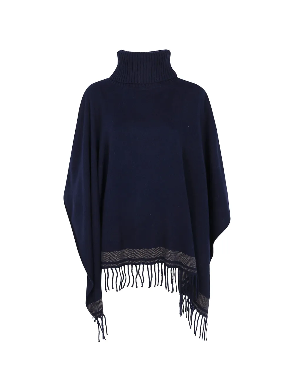 Lauren Ralph Lauren fringed herringbone cape