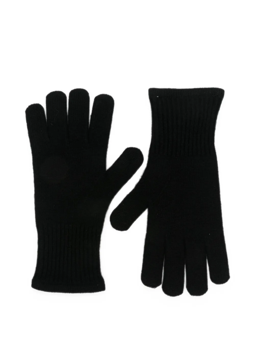 absolut cashmere ribbed-knit cashmere gloves Zwart