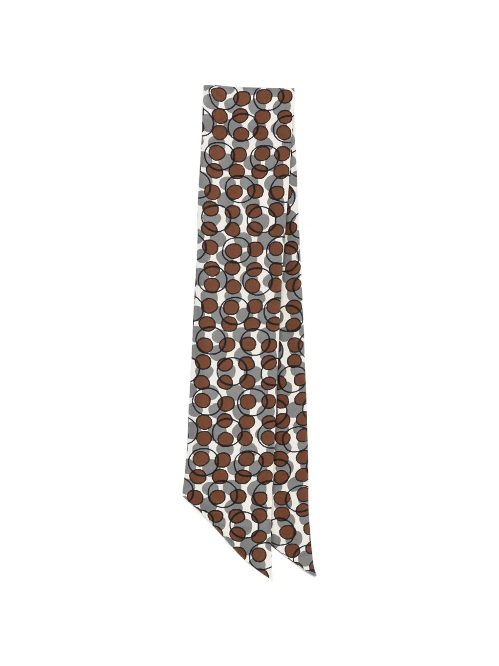 Laura Urbinati geometric-print scarf - Nude