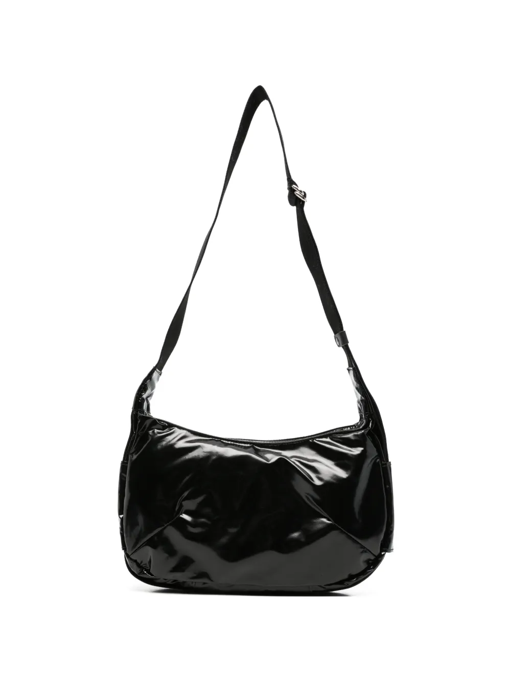 Jack Gomme glossy shoulder bag - Nero