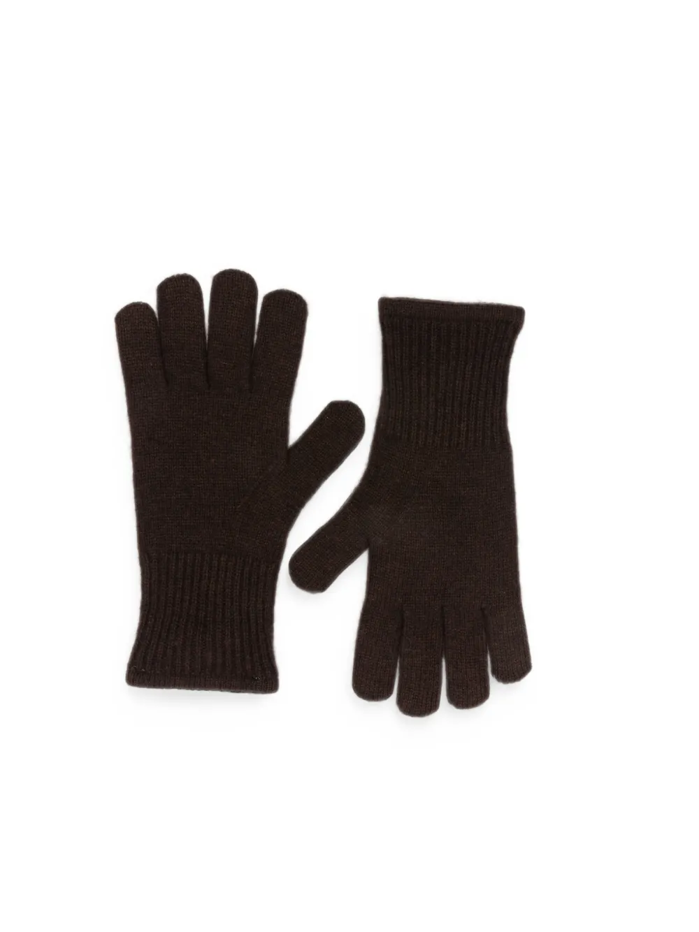 absolut cashmere ribbed-cuff gloves Bruin