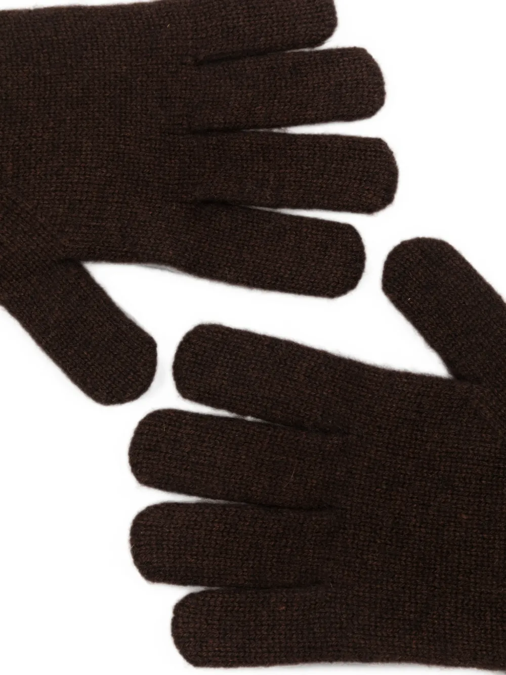 absolut cashmere ribbed-cuff gloves Bruin