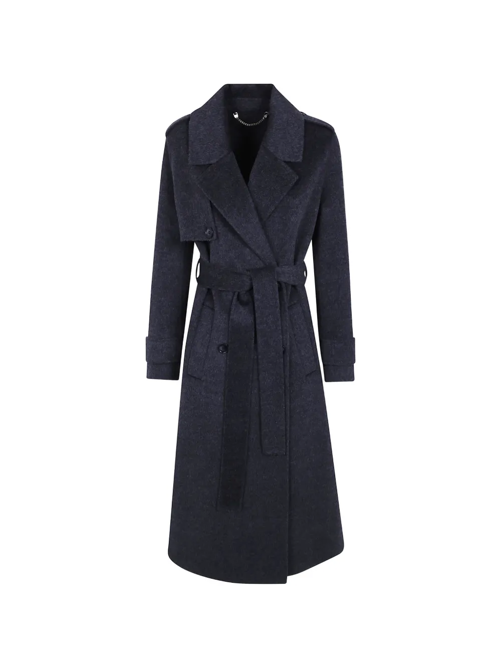 Giovanni Paris Cassis belted double-breasted coat