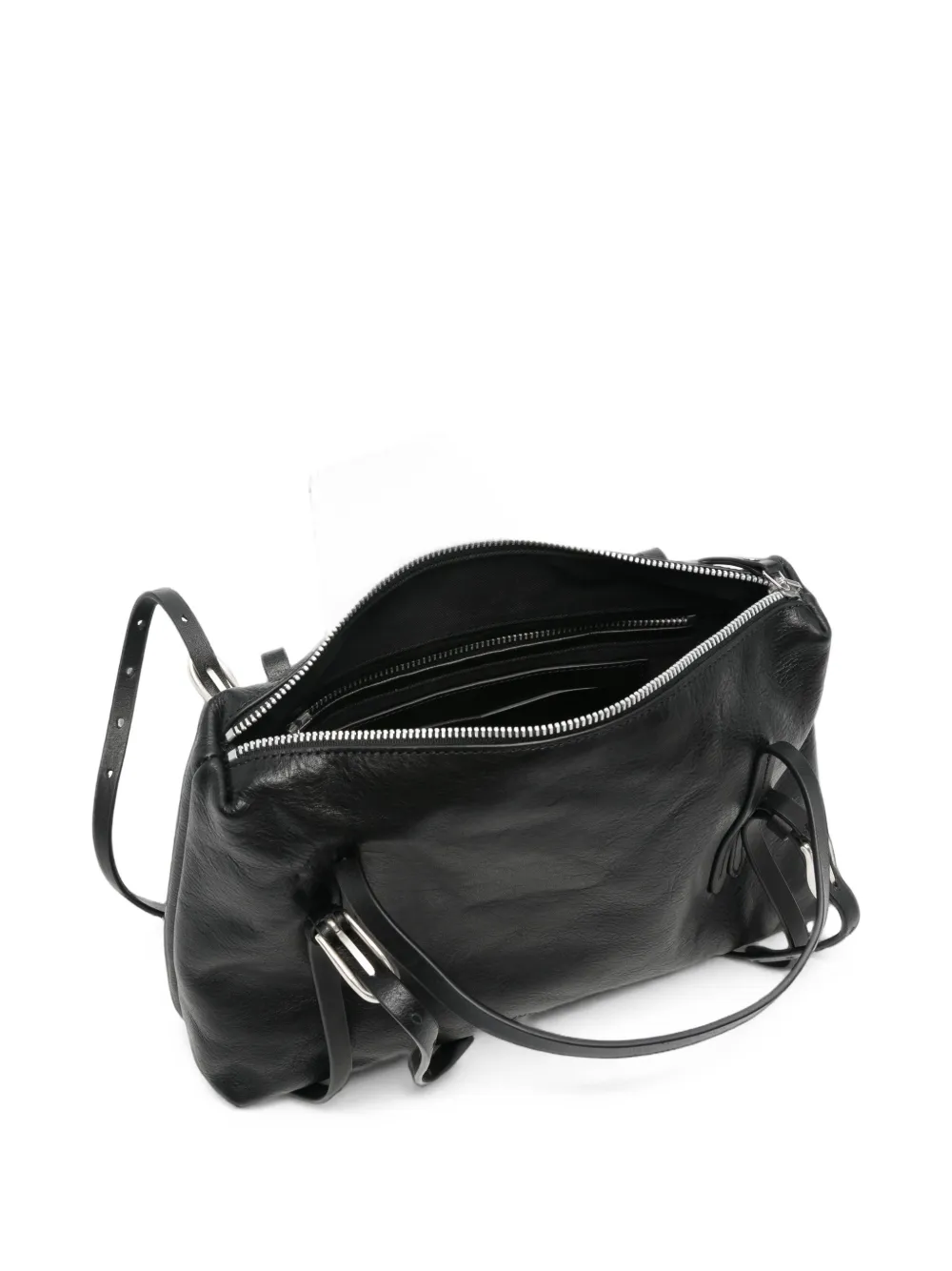 OUR LEGACY buckle-detail leather tote bag Zwart