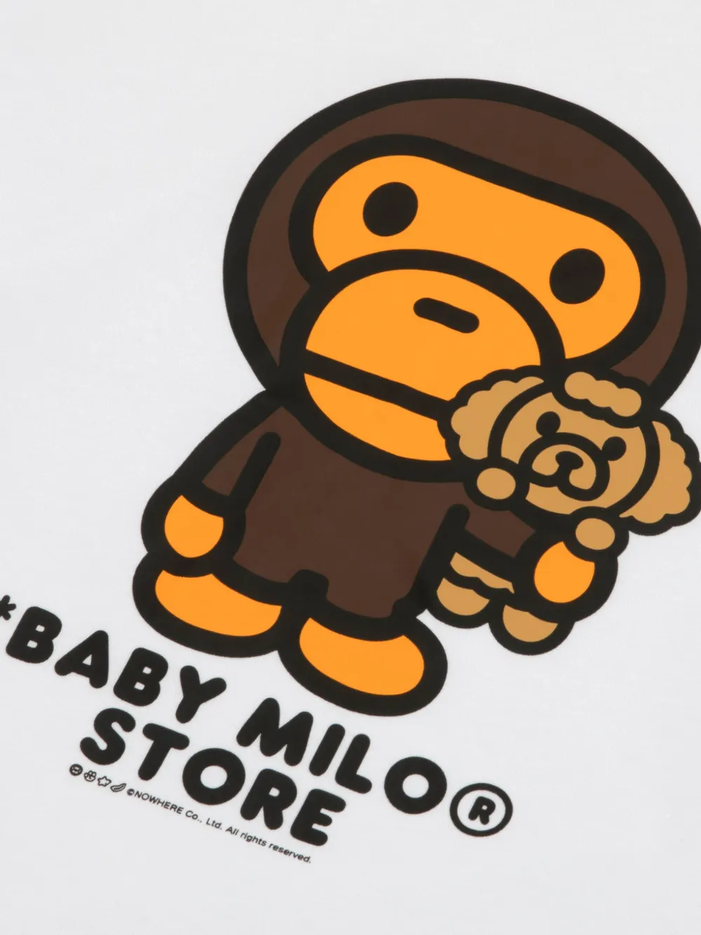*BABY MILO STORE BY *A BATHING APE T-shirt met grafische print Wit
