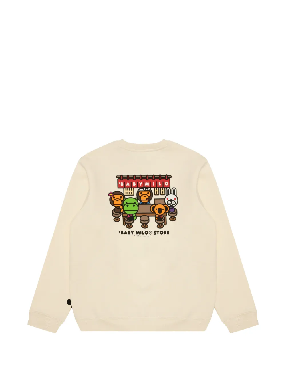 *BABY MILO STORE BY *A BATHING APE Baby Milo sweater met grafische print Beige