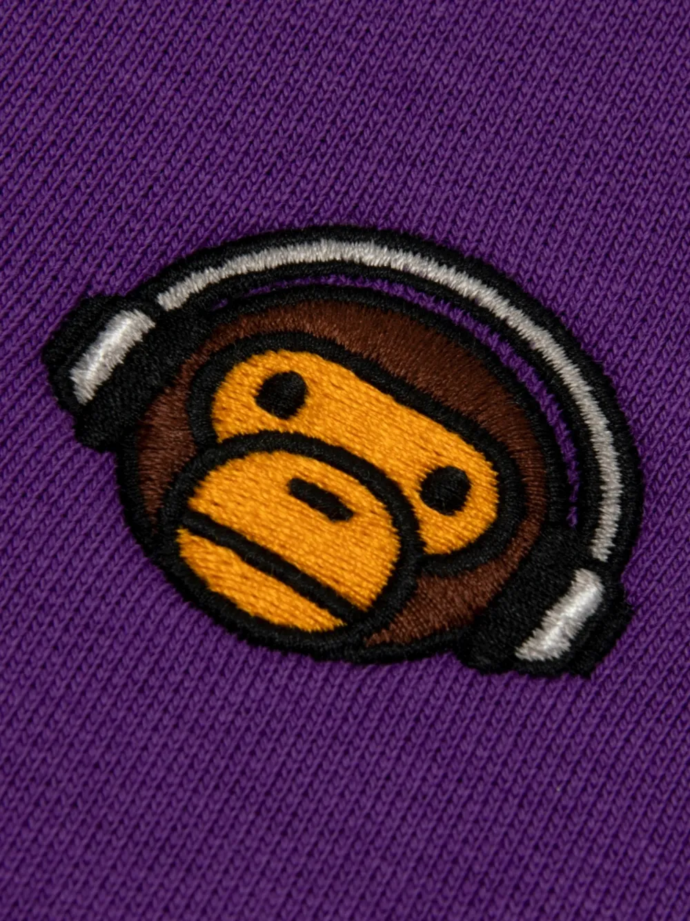 *BABY MILO STORE BY *A BATHING APE Baby Milo hoodie met grafische print Paars
