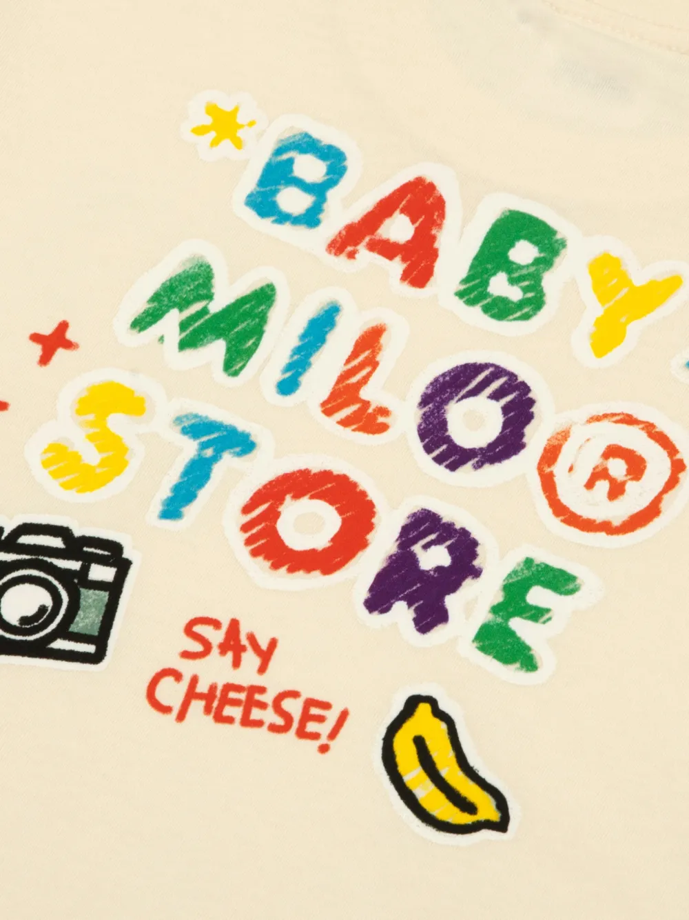 *BABY MILO STORE BY *A BATHING APE T-shirt met grafische print Beige