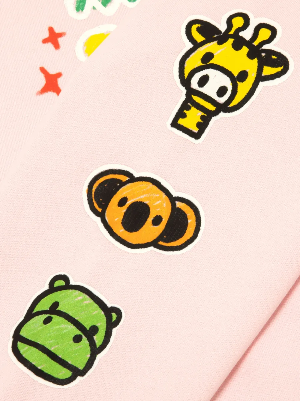 *BABY MILO STORE BY *A BATHING APE Baby Milo trui met grafische print Roze