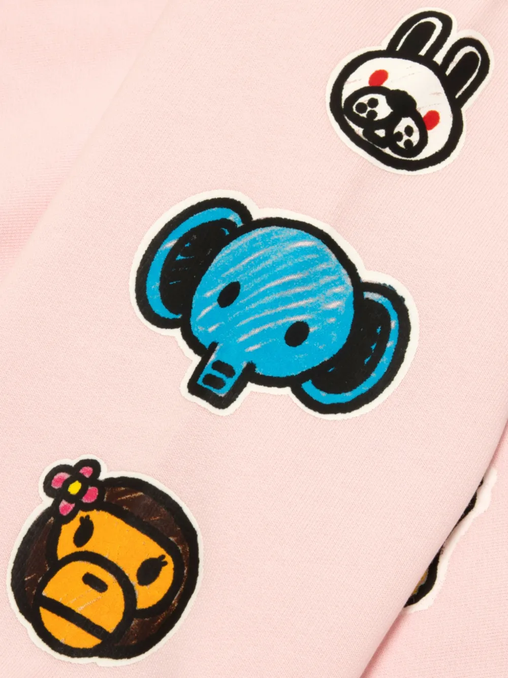 *BABY MILO STORE BY *A BATHING APE Baby Milo trui met grafische print Roze
