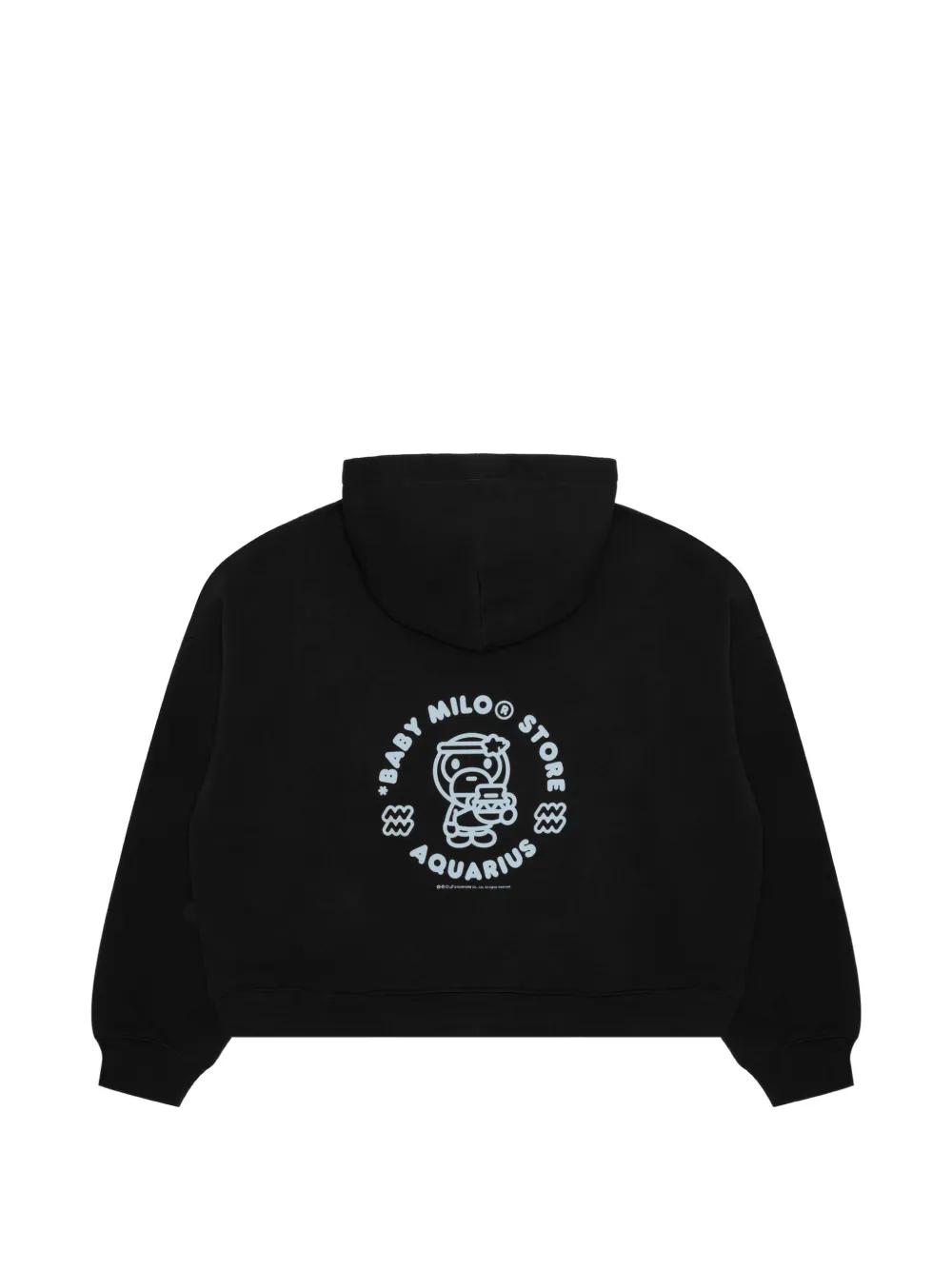 *BABY MILO STORE BY *A BATHING APE Baby Milo hoodie met grafische print Zwart