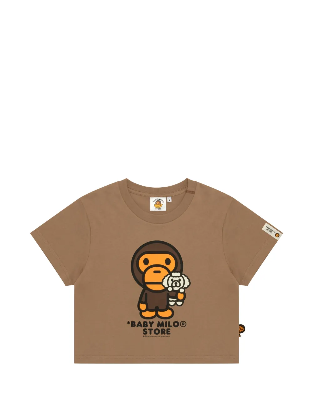 *BABY MILO® STORE BY *A BATHING APE® Baby Milo graphic-print cropped T-shirt