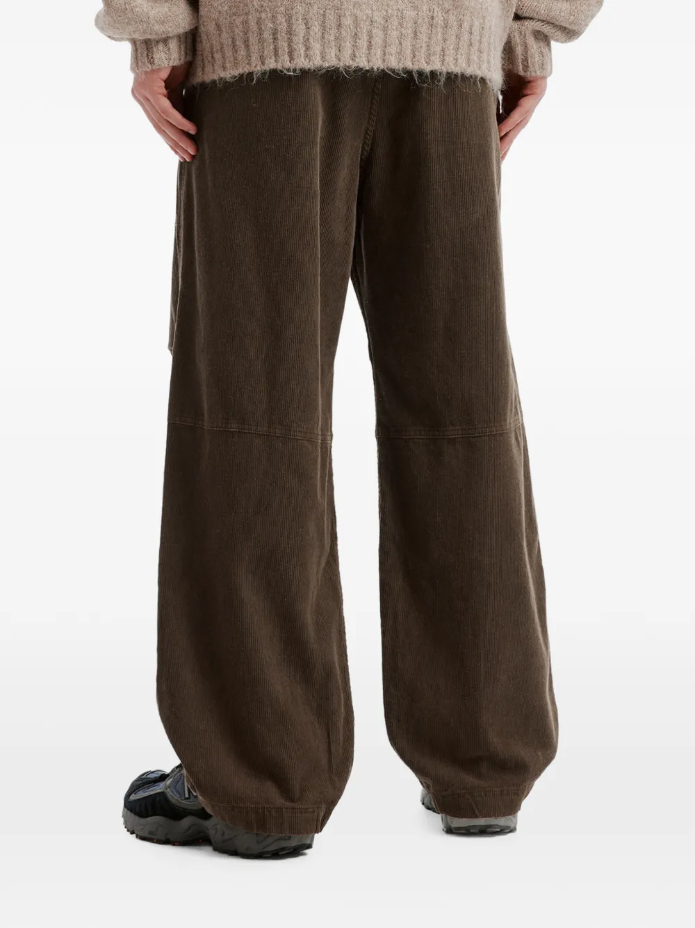 izzue corduroy panelled trousers Bruin