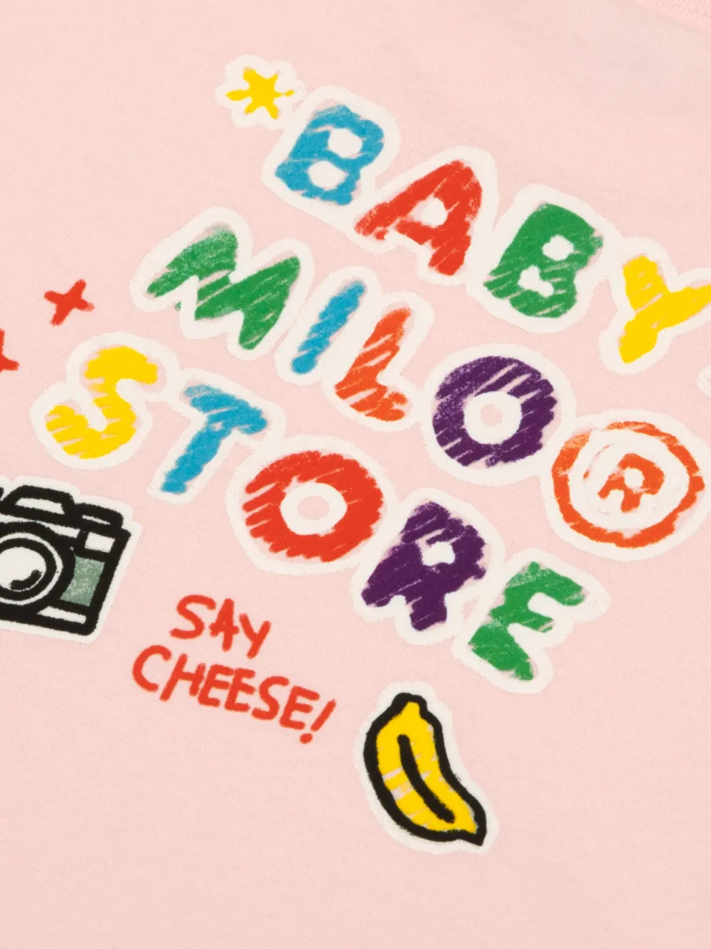*BABY MILO STORE BY *A BATHING APE T-shirt met grafische print Roze