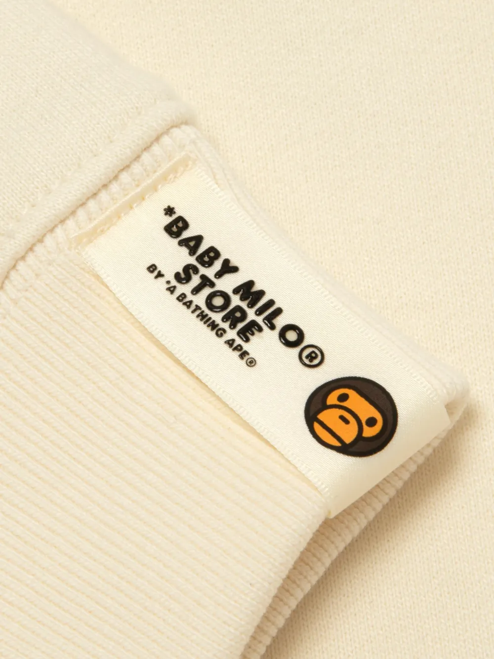 *BABY MILO STORE BY *A BATHING APE Baby Milo trui met grafische print Beige