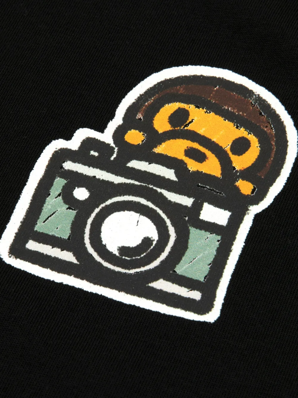 *BABY MILO STORE BY *A BATHING APE T-shirt met grafische print Zwart