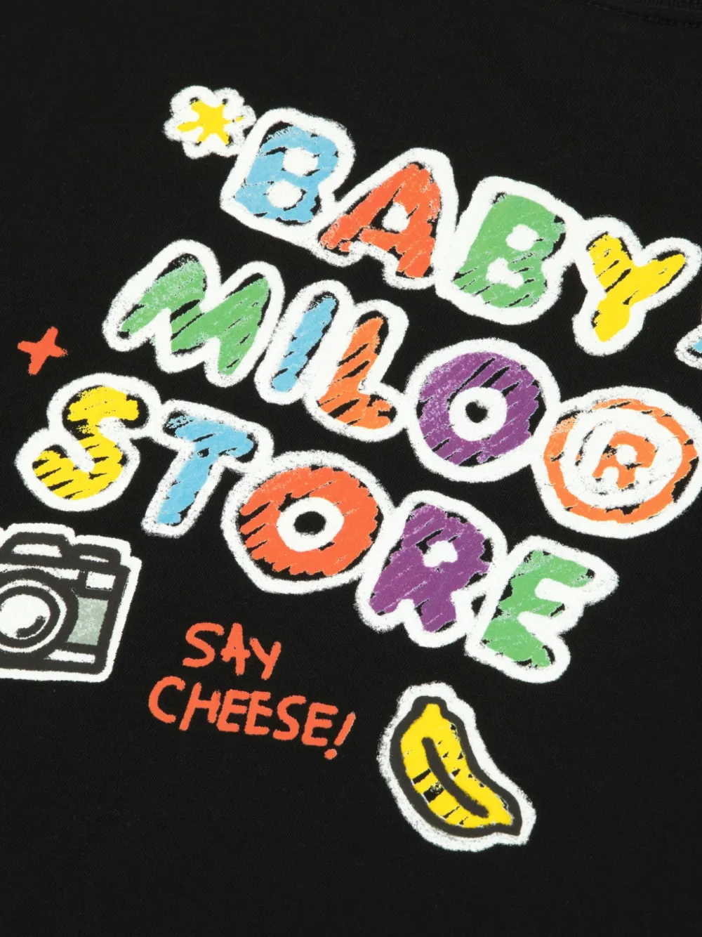 *BABY MILO STORE BY *A BATHING APE T-shirt met grafische print Zwart