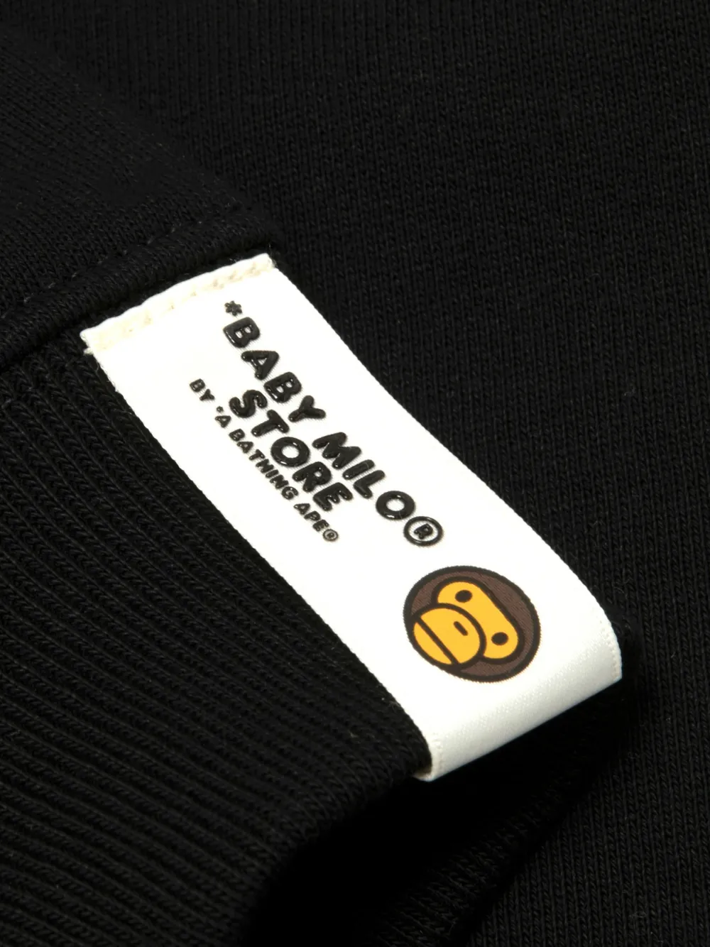*BABY MILO STORE BY *A BATHING APE Baby Milo trui met grafische print Zwart
