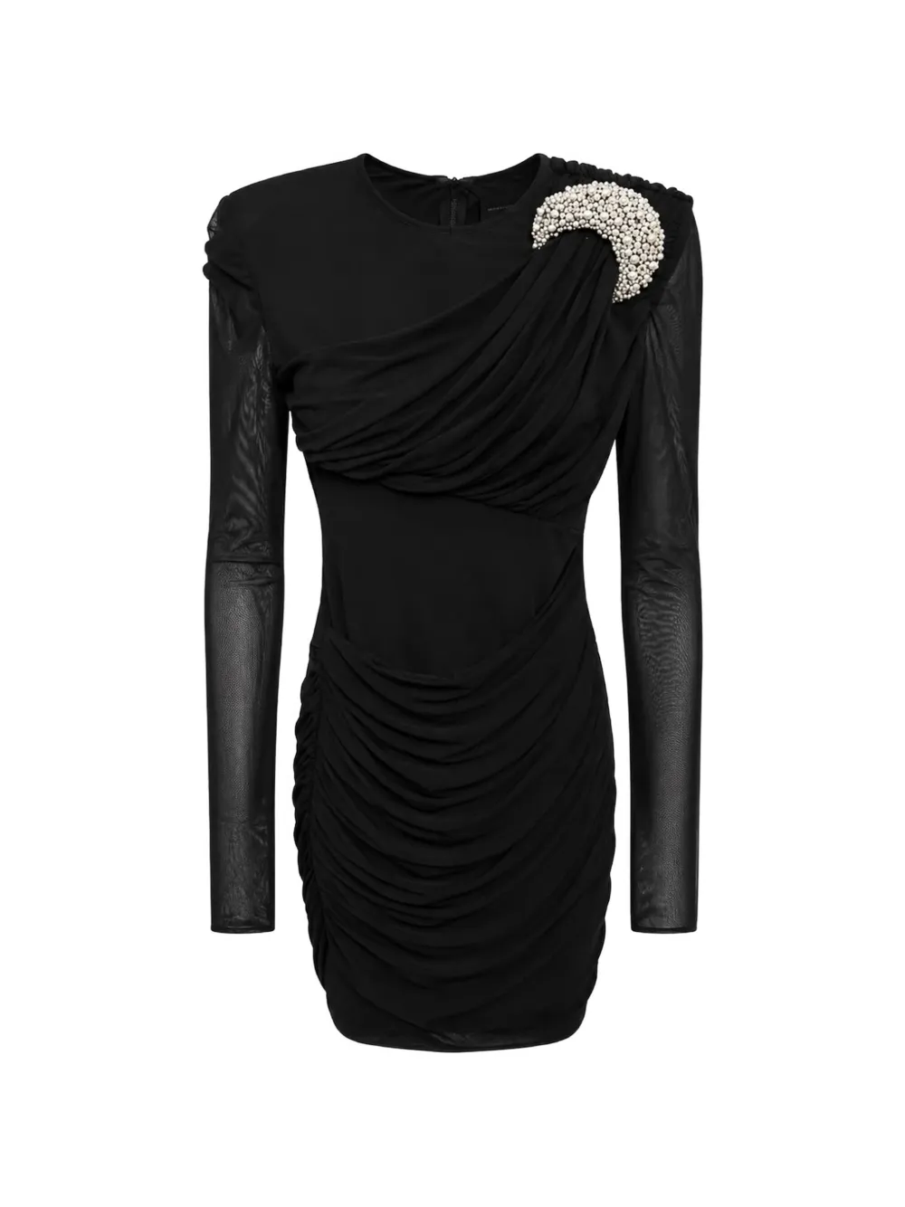 Amen jewel-embellished draped mini dress