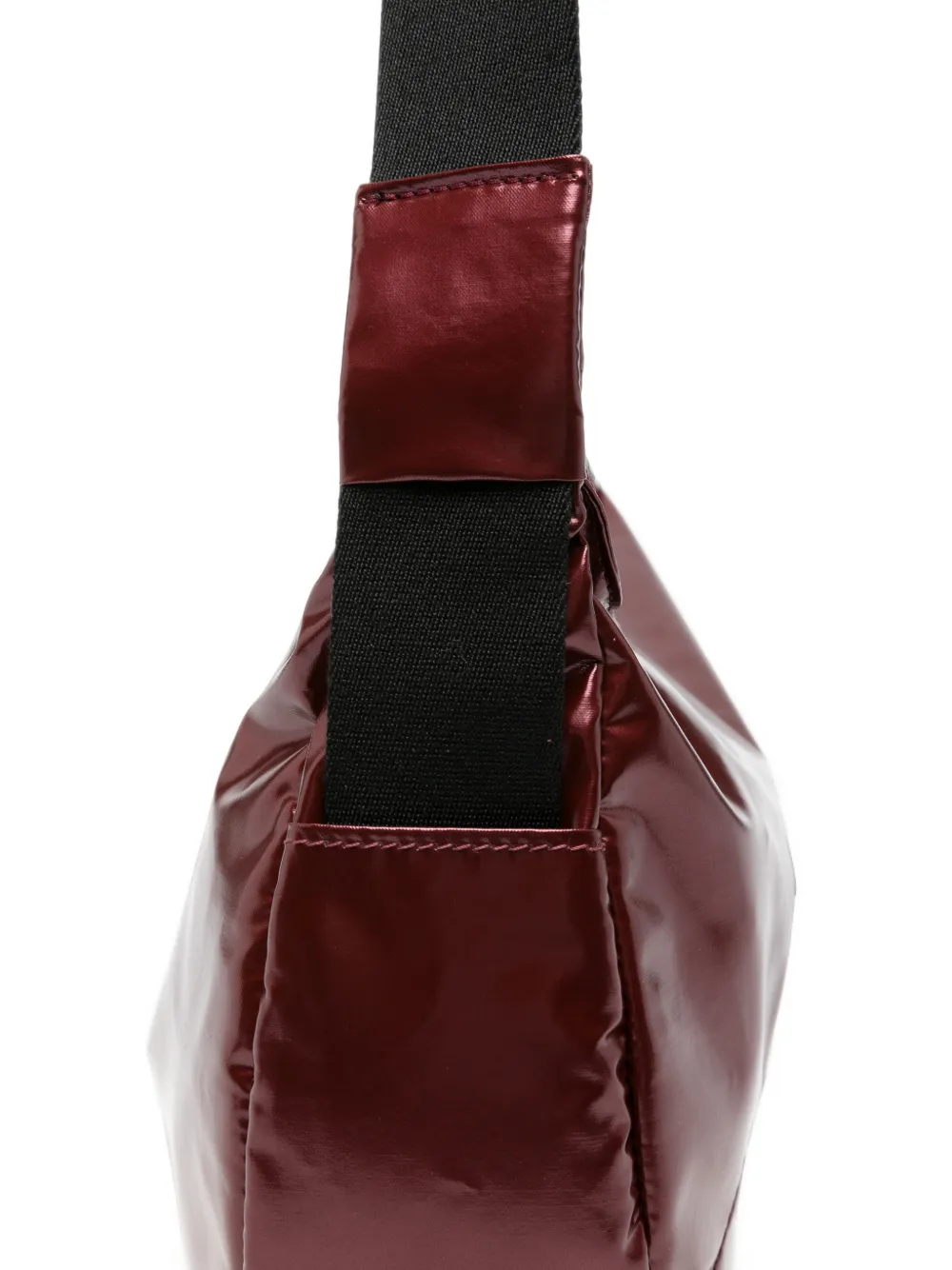 Jack Gomme Bee glanzende schoudertas Rood