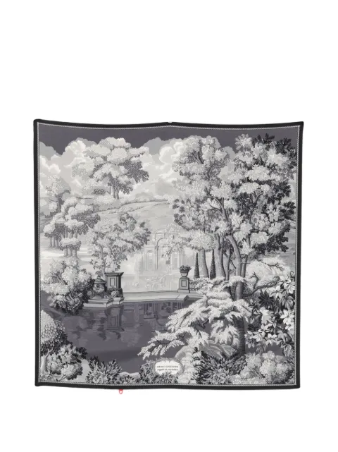 Inoui Editions landscape-print scarf