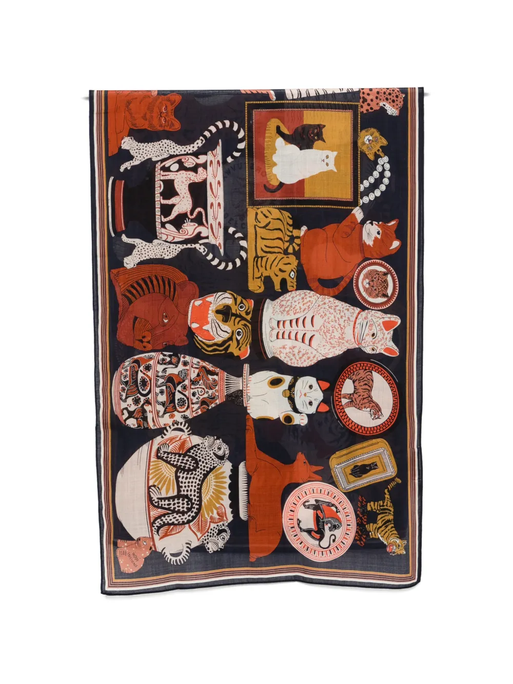 Inoui Editions Graphic-print Scarf In Multi