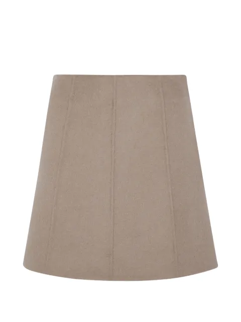 IVY OAK Iosora A-line wool mini skirt