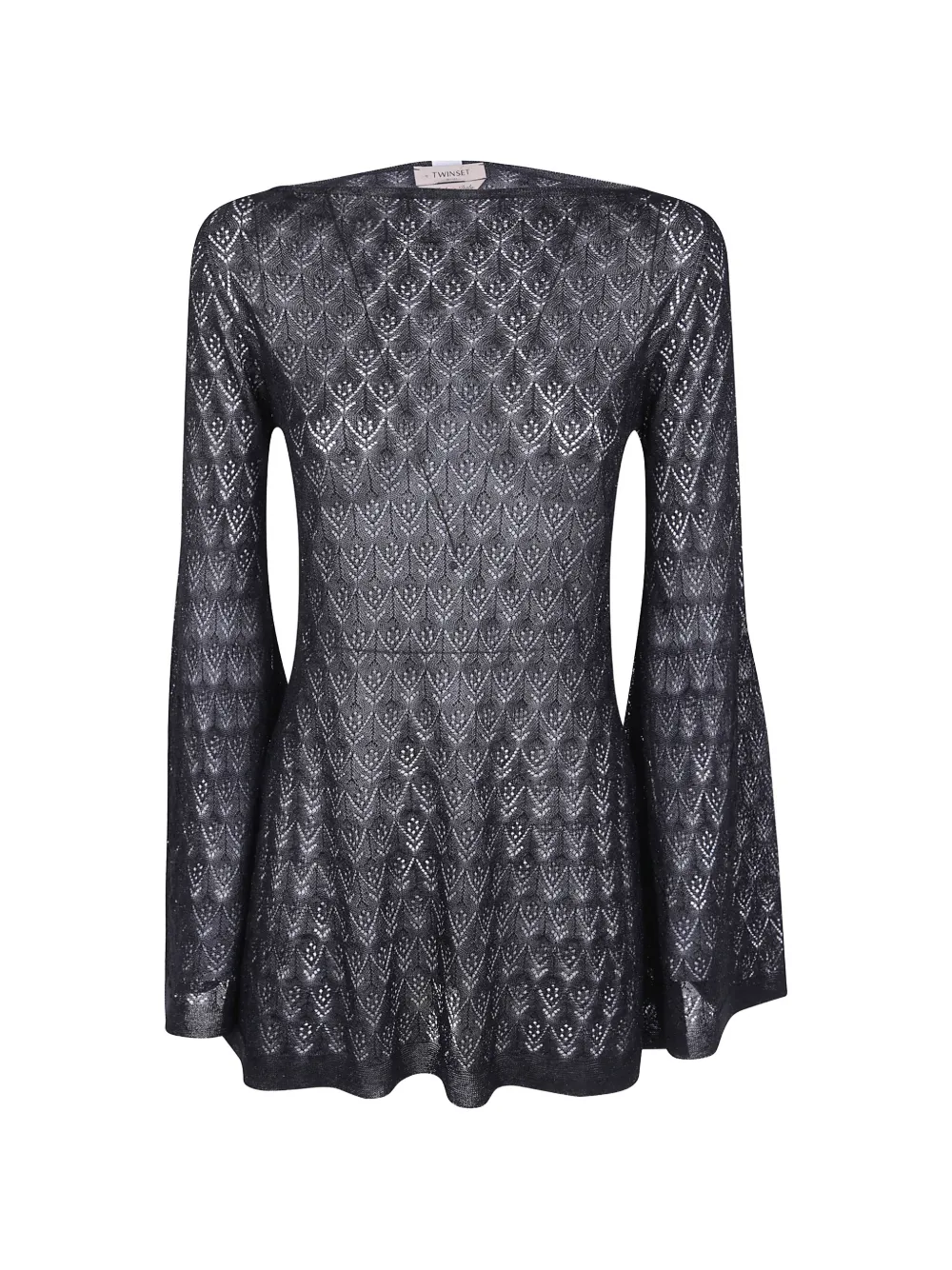 TWINSET tunic top with flared sleeves