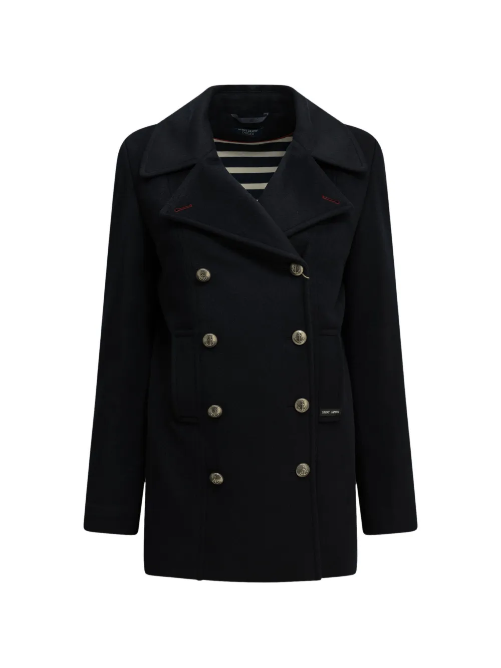 Saint James St Briac double-breasted coat