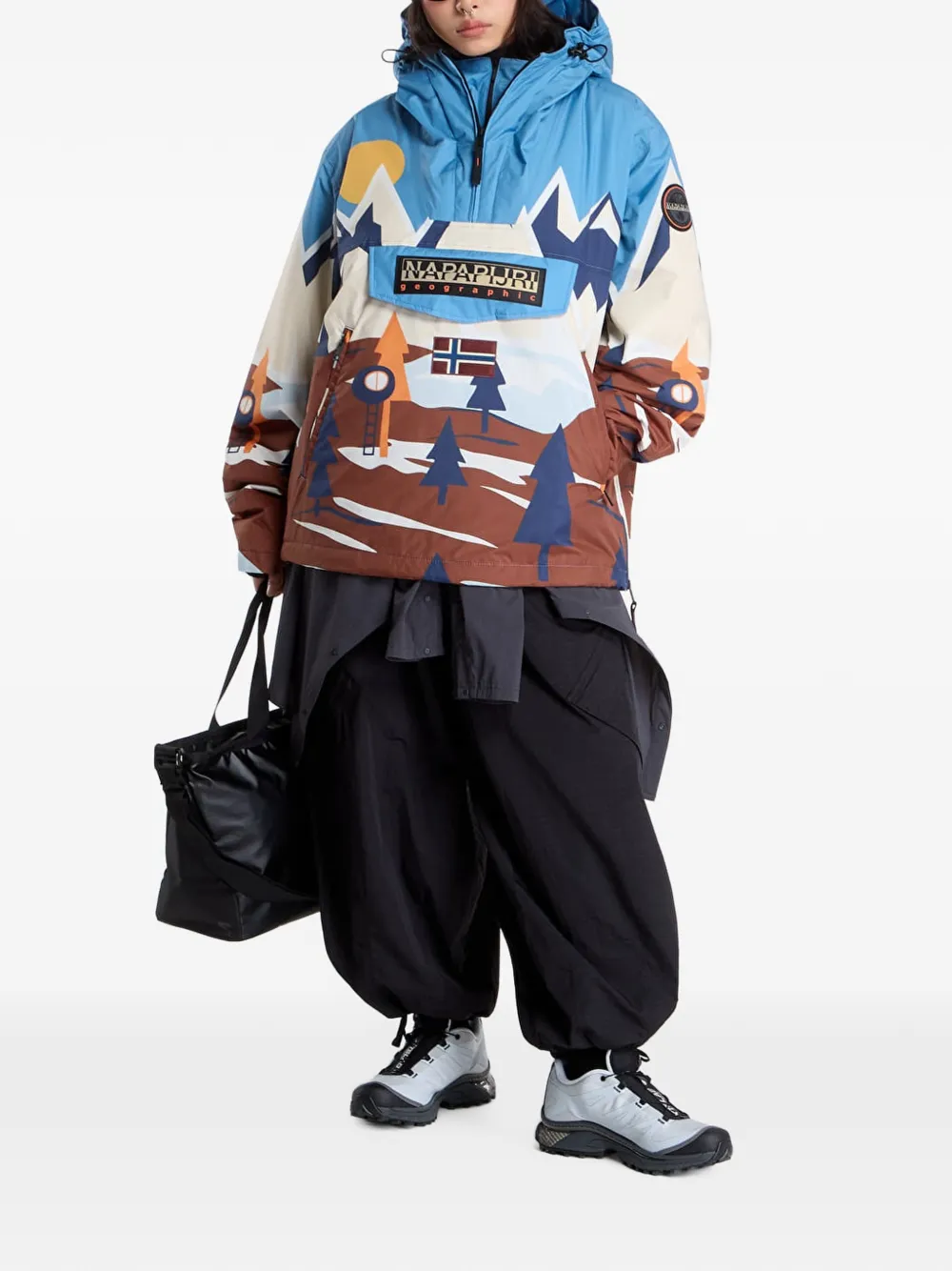 Napapijri Rainforest Next jack met capuchon en rits Blauw