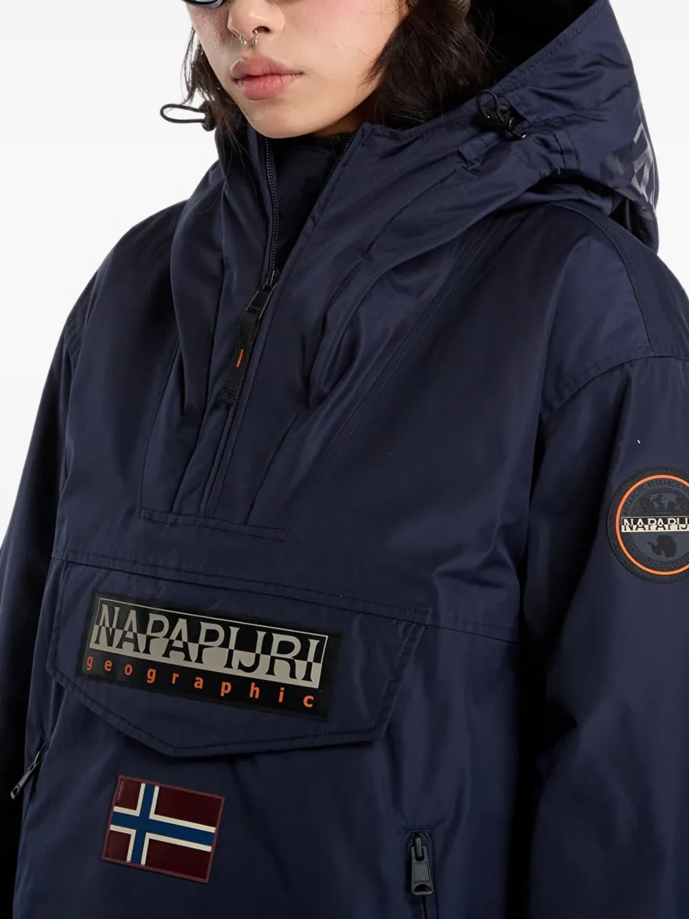 Napapijri Rainforest Next jack met capuchon Blauw
