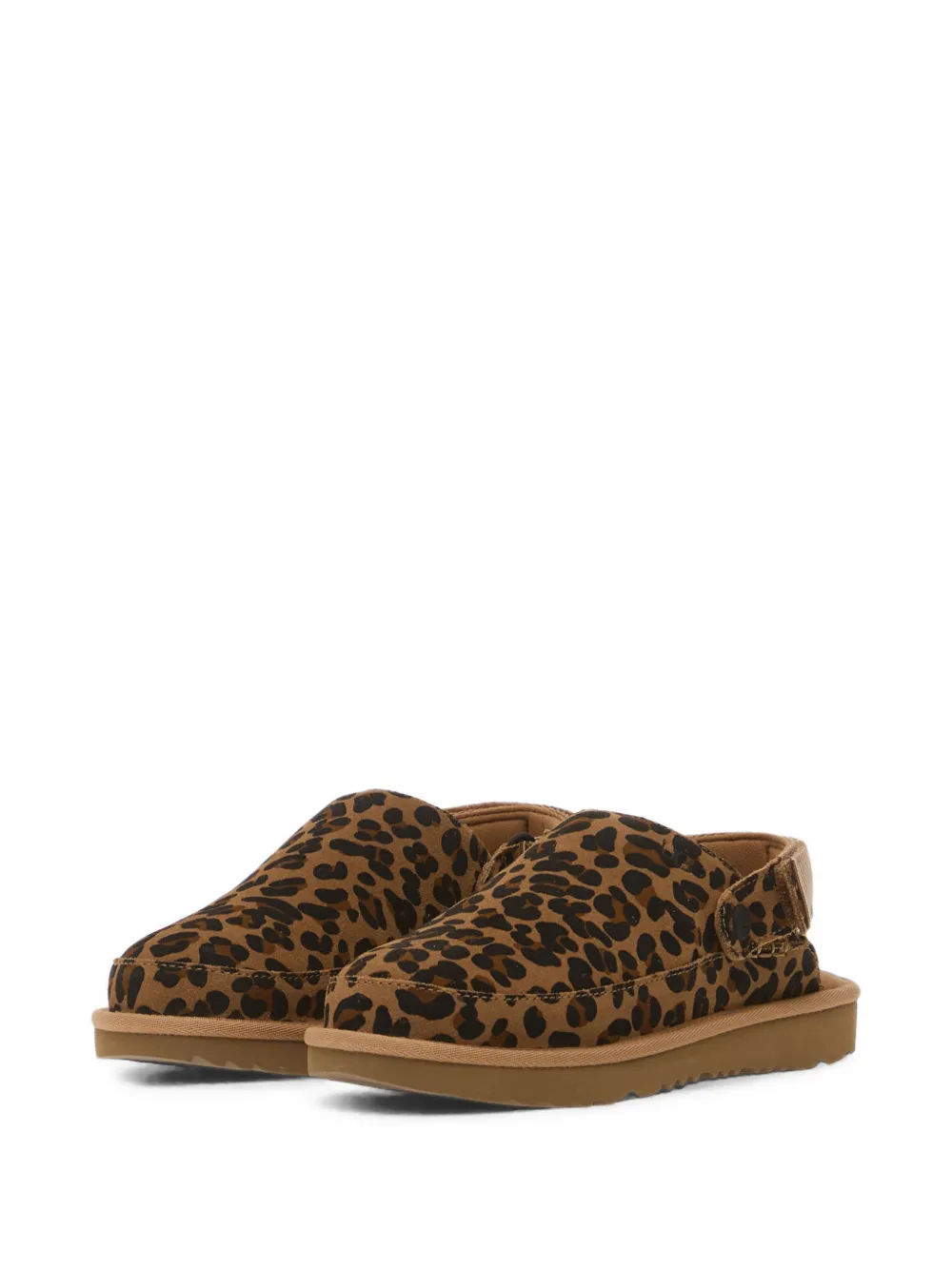 UGG Kids Goldenstar Spotted leopard-print clogs Bruin