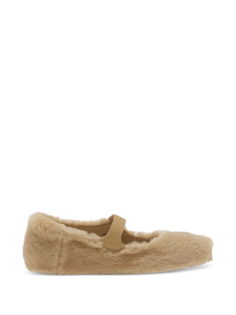 Birkenstock Santa Clarita shearling ballet flats - Toni neutri