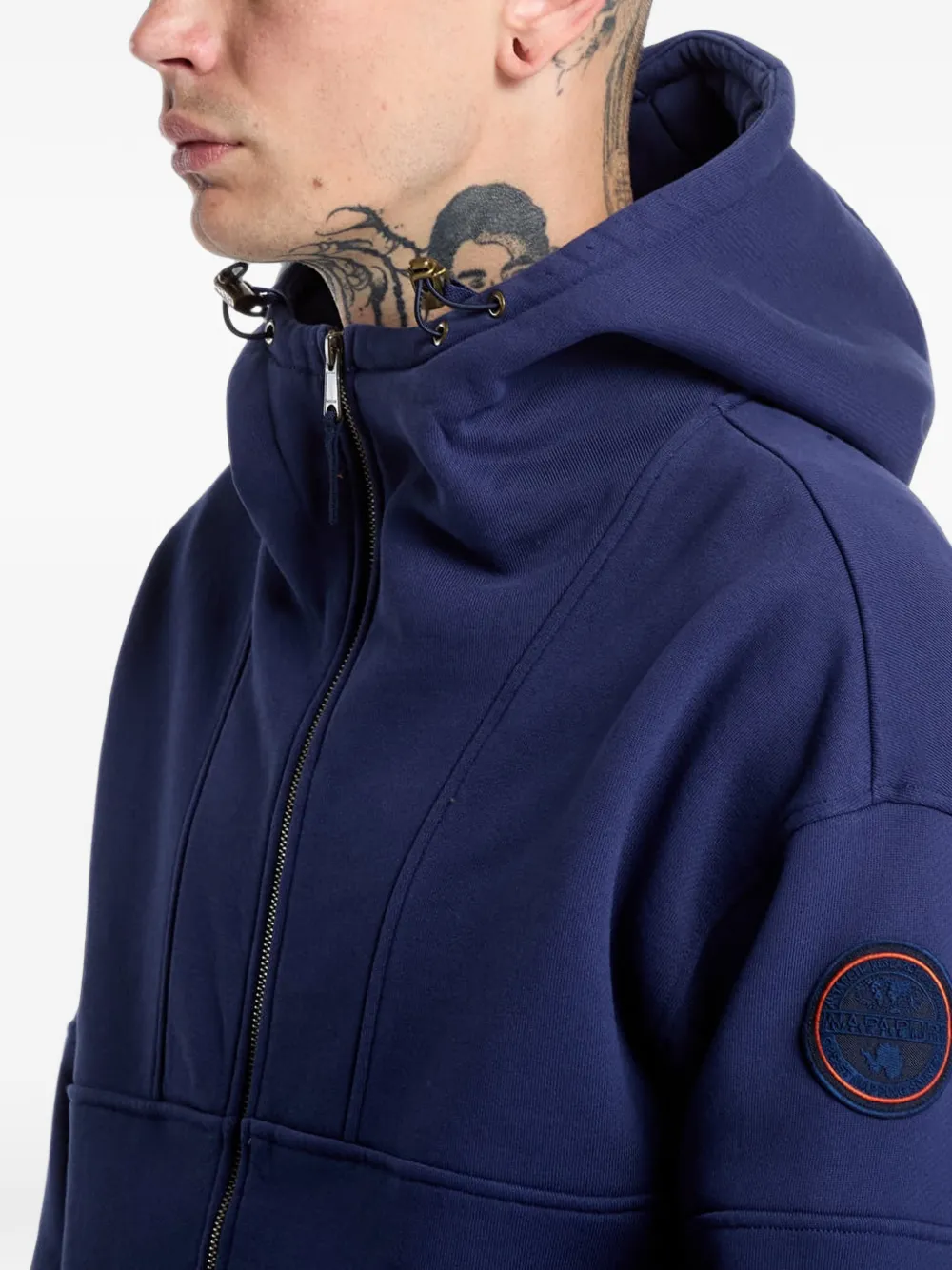 Napapijri Bloom zip-up hoodie Blauw