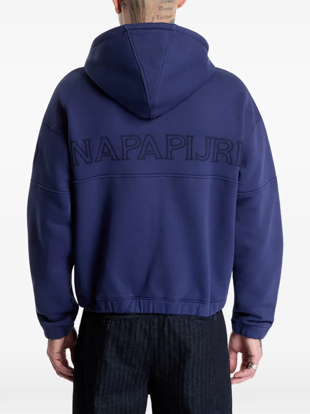 Napapijri Bloom zip-up hoodie Blauw