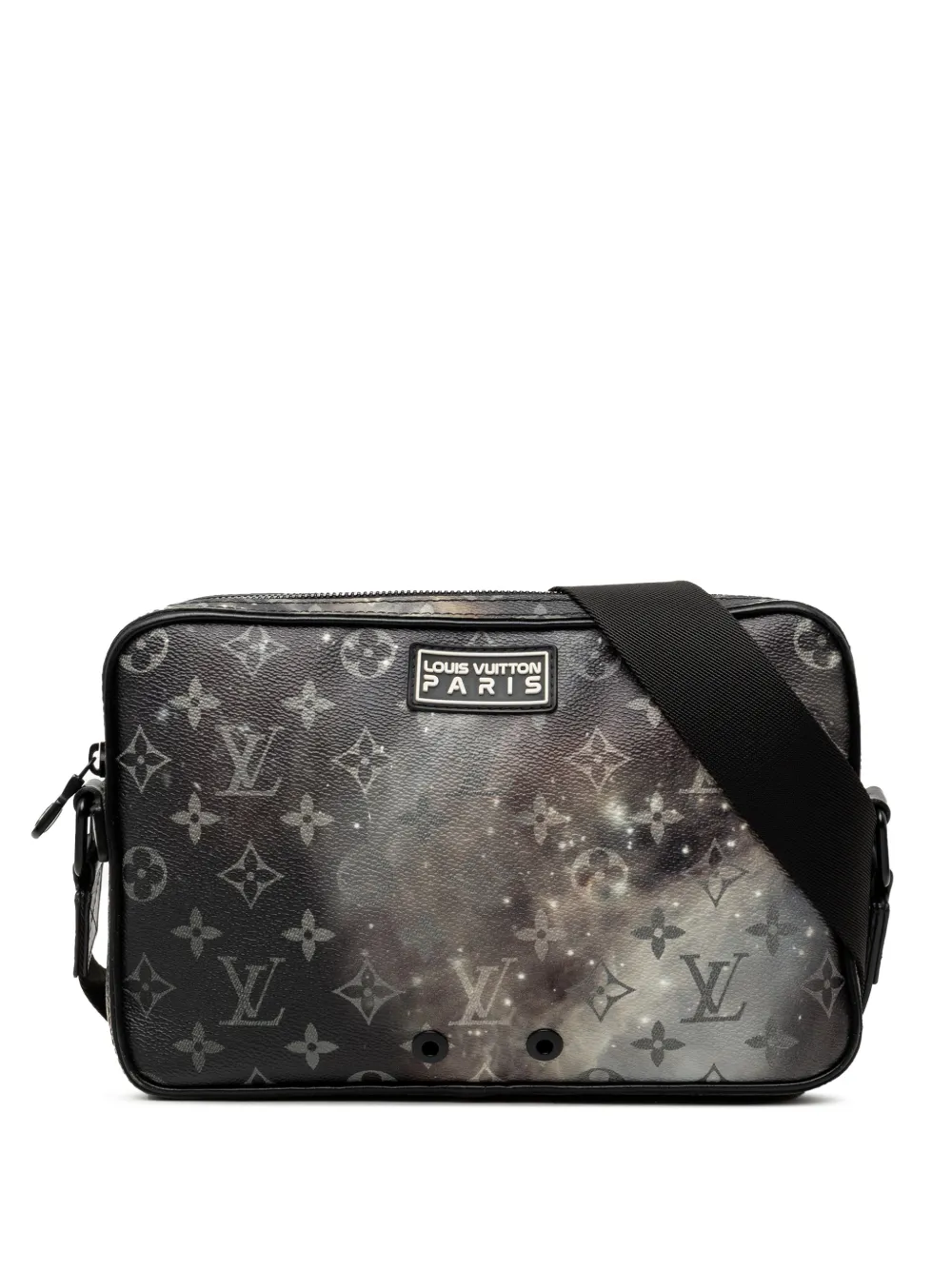 Louis Vuitton Pre-Owned 2018 Monogram Galaxy Alpha Kuriertasche - Schwarz