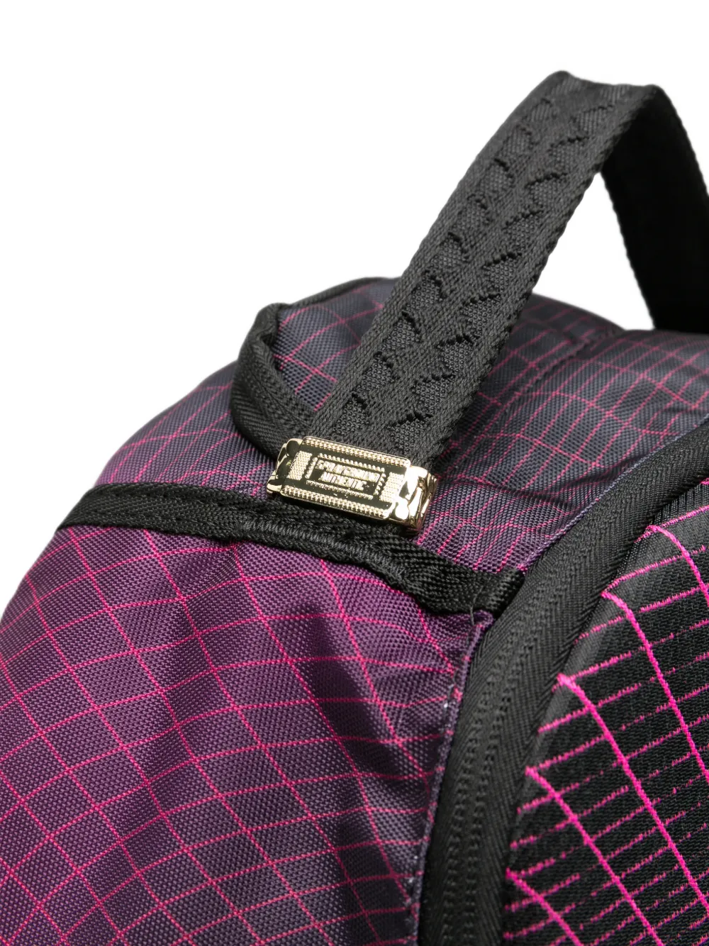 Sprayground Rugzak met raster-print en haaien-patroon Zwart
