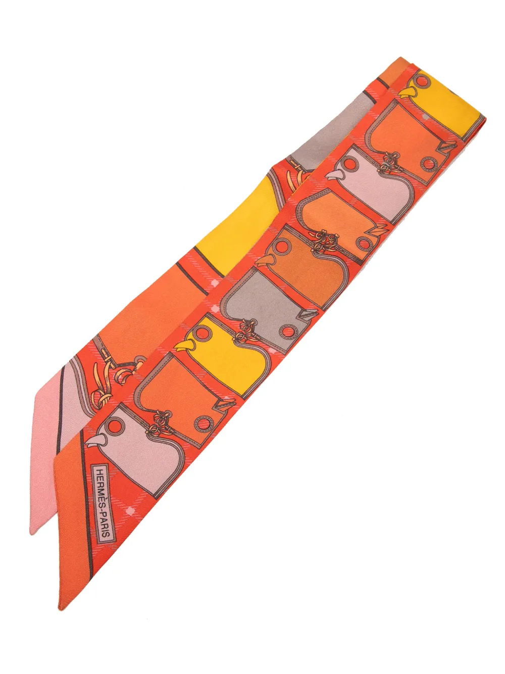 Hermès Pre-Owned 2010-2018 Camails Twilly Seidenschal - Orange