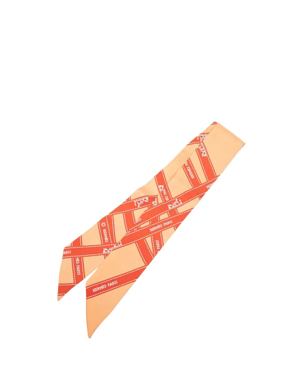 Hermès Pre-Owned 2000-2026 Bolduc Twilly Seidenschal - Orange