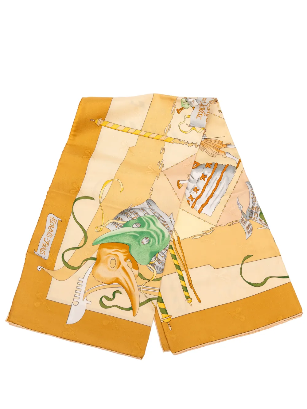 Hermès Pre-Owned 1990-2010 Le Carnaval de Venise Seidenschal 90cm - Braun