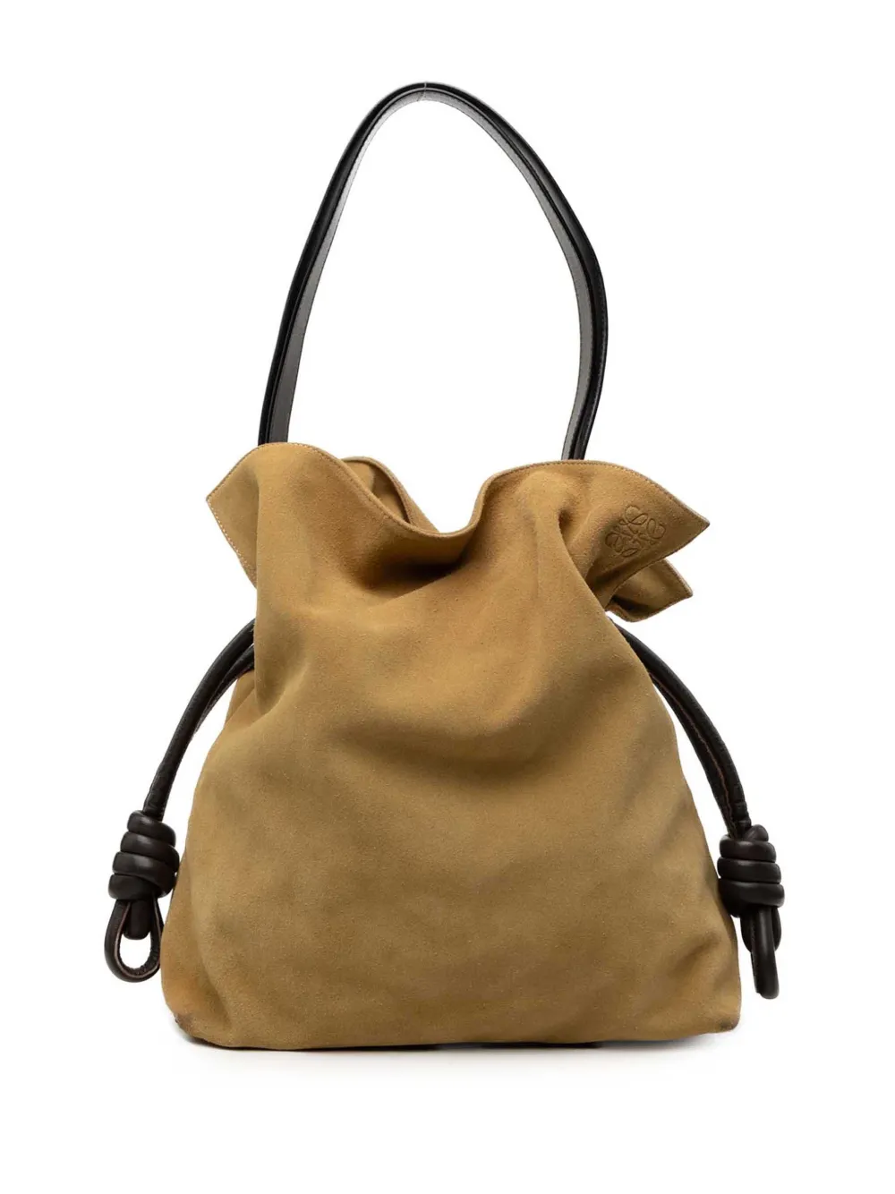 Loewe Pre-Owned 2015 großer Flamenco Knot Tote Bag aus Wildleder - Braun