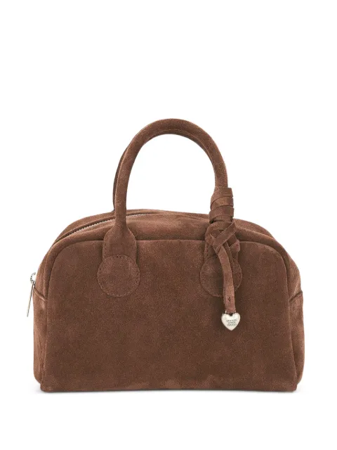 Marge Sherwood Soft Bowling suede tote bag