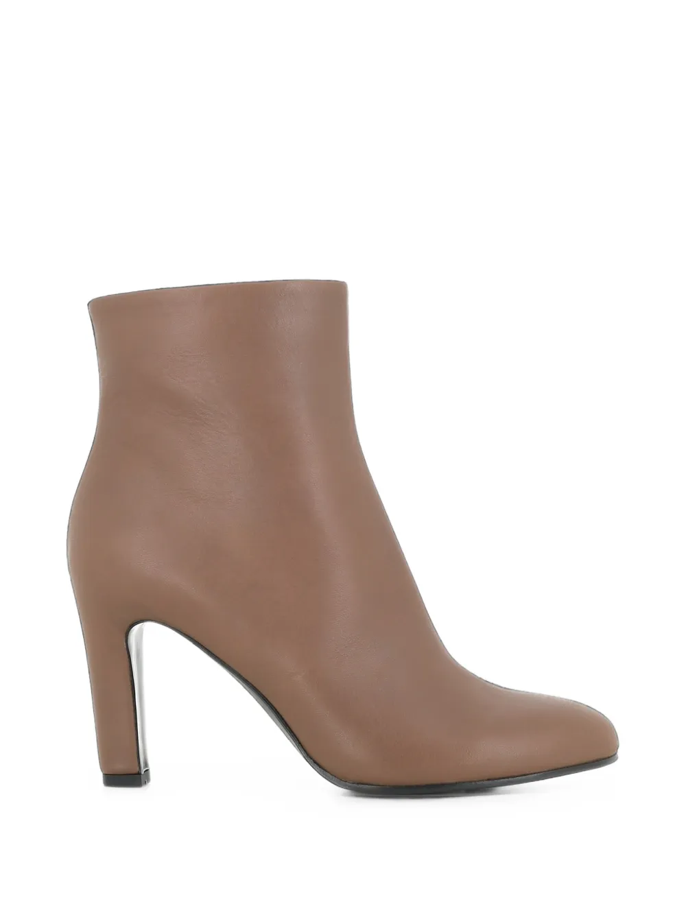 Del Carlo Side-zip Leather Ankle Boots In Brown
