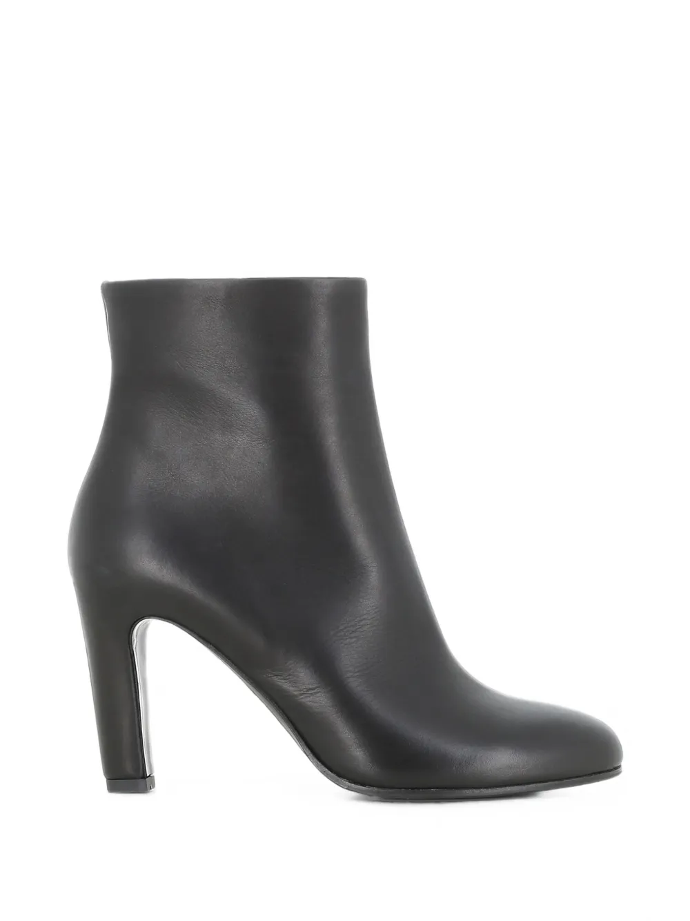 Del Carlo Pat 12027 Leather Ankle Boots In Black