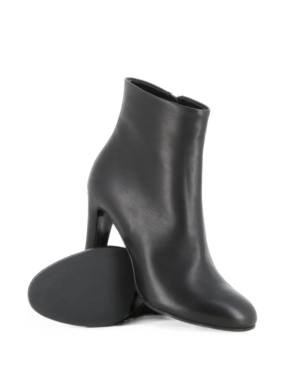 Del Carlo Pat 12027 leather ankle boots Zwart