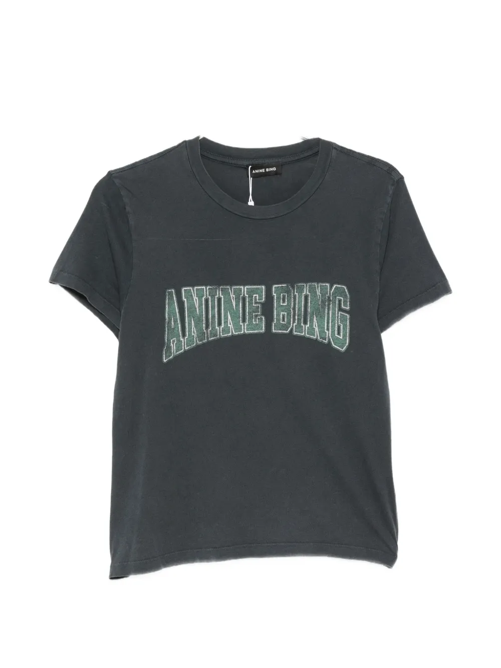 ANINE BING Shelley logo-print cotton T-shirt