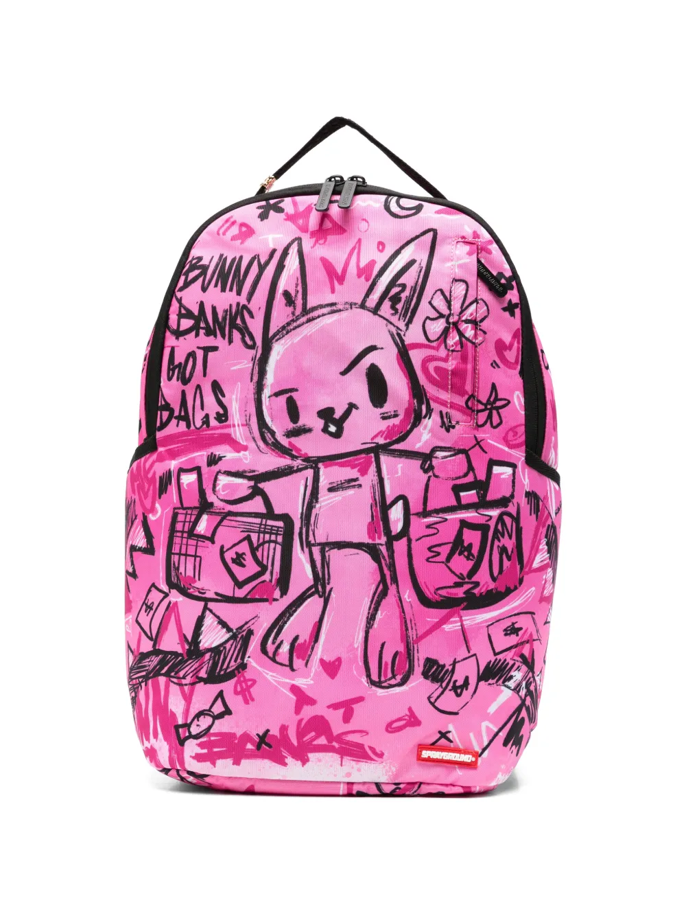 Sprayground Zaino con stampa graffiti - Rosa