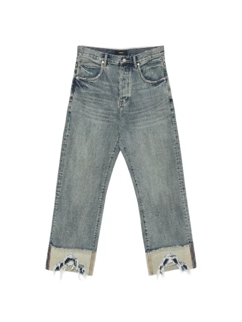 Purple Brand faded distressed-cuff jeans