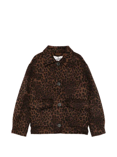 MC2 Saint Barth Kids leopard-print button-up jacket